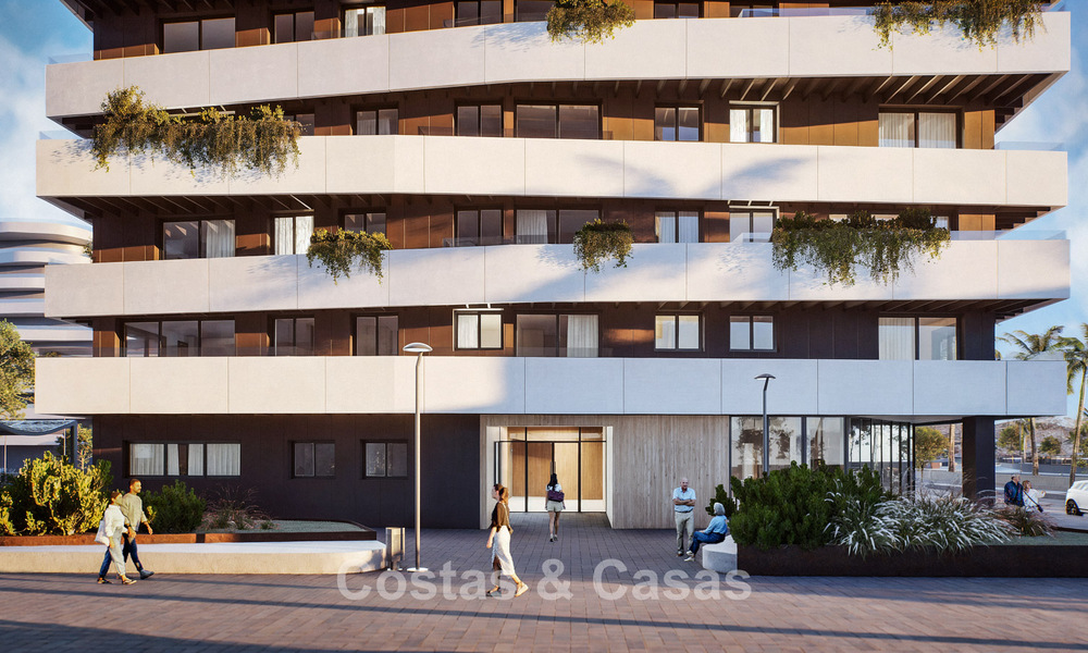 4 luxueuze duplex penthouses met open zeezicht te koop direct aan de strandboulevard van Malaga centrum 777527