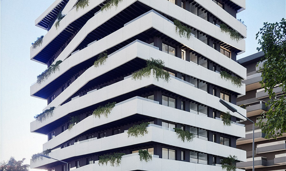 4 luxueuze duplex penthouses met open zeezicht te koop direct aan de strandboulevard van Malaga centrum 777530