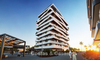 4 luxueuze duplex penthouses met open zeezicht te koop direct aan de strandboulevard van Malaga centrum 777532 