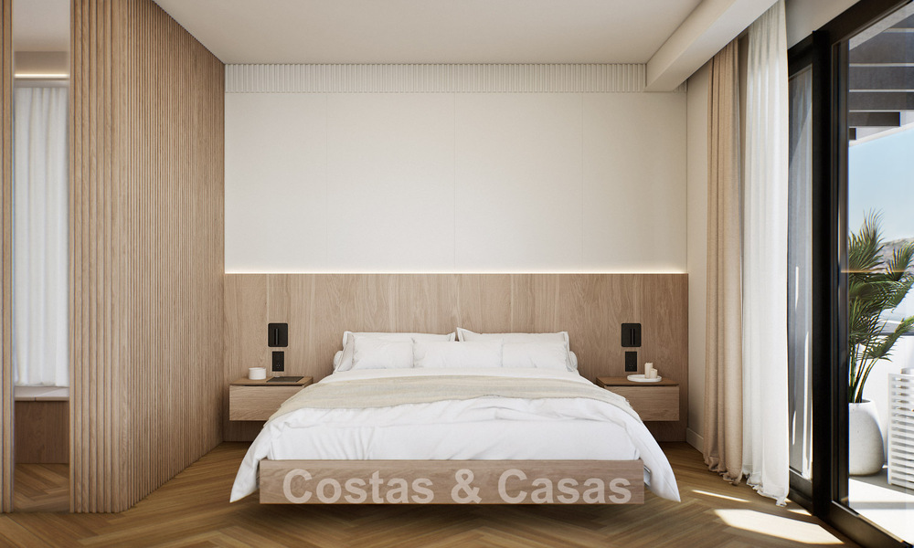 4 luxueuze duplex penthouses met open zeezicht te koop direct aan de strandboulevard van Malaga centrum 777555