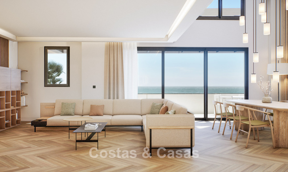 4 luxueuze duplex penthouses met open zeezicht te koop direct aan de strandboulevard van Malaga centrum 777560
