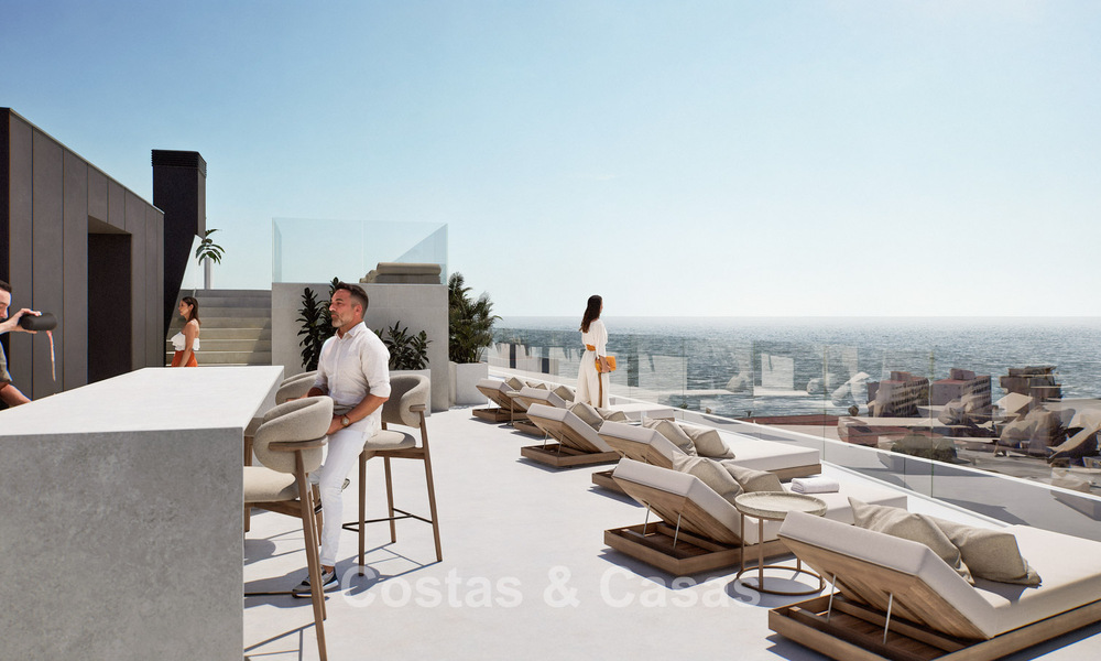 4 luxueuze duplex penthouses met open zeezicht te koop direct aan de strandboulevard van Malaga centrum 777576