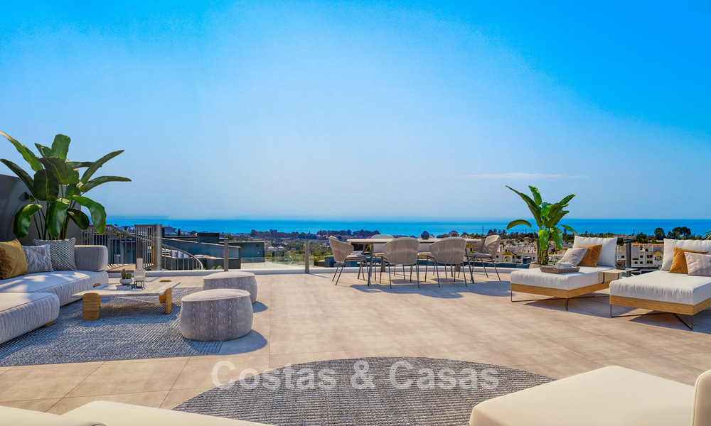 Gloednieuw en instapklaar penthouse met zeezicht te koop op de New Golden Mile tussen Marbella en Estepona 777670