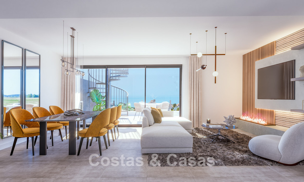 Gloednieuw en instapklaar penthouse met zeezicht te koop op de New Golden Mile tussen Marbella en Estepona 777671