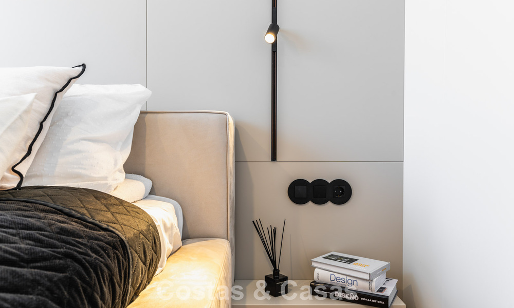 Modernistisch design schakelvilla met zeezicht te koop in een voorstaand resort in Mijas Costa, Costa del Sol 777850