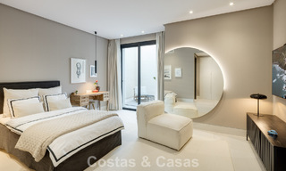 Modernistische luxevilla met zeezicht te koop in een geprivilegieerde villawijk in Nueva Andalucia, Marbella 778298 
