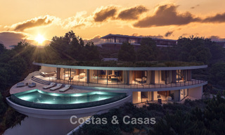 Indrukwekkende designvilla van wereldklasse te koop met panoramisch zeezicht in de heuvels van Marbella - Benahavis 778572 