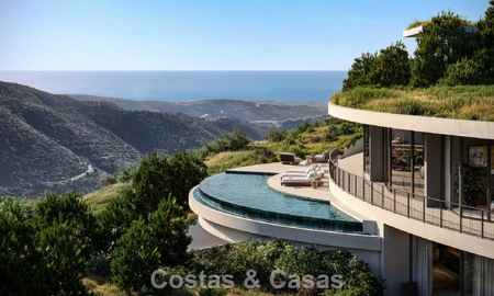 Indrukwekkende designvilla van wereldklasse te koop met panoramisch zeezicht in de heuvels van Marbella - Benahavis 778574