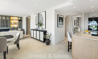 Eersteklas gerenoveerd duplex penthouse te koop in een gated luxe complex op de geprefereerde Golden Mile van Marbella 778657 