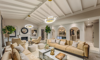 Verfijnde luxevilla in moderne mediterrane bouwstijl te koop met zeezicht in een gated complex op Marbella’s Golden Mile 778755 