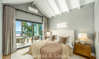 Verfijnde luxevilla in moderne mediterrane bouwstijl te koop met zeezicht in een gated complex op Marbella’s Golden Mile 778769 