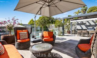 Ruim rijhuis te koop met zeezicht in een omheinde urbanisatie in de heuvels van Marbella - Benahavis 778938 