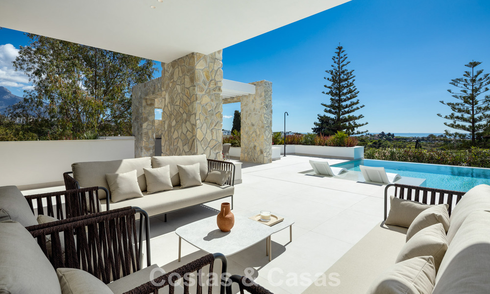 Gloednieuwe modernistische luxevilla te koop in de exclusieve gated woonwijk van La Quinta, Marbella - Benahavis 779015