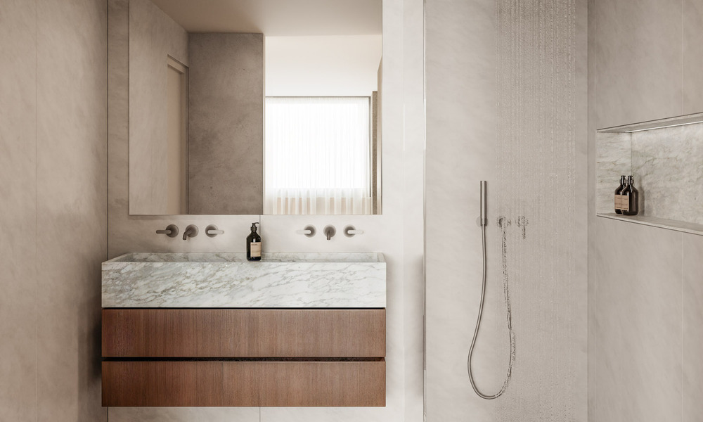 Off-plan luxevilla met panoramisch zeezicht te koop in een omheinde community van Nueva Andalucia, Marbella 779406