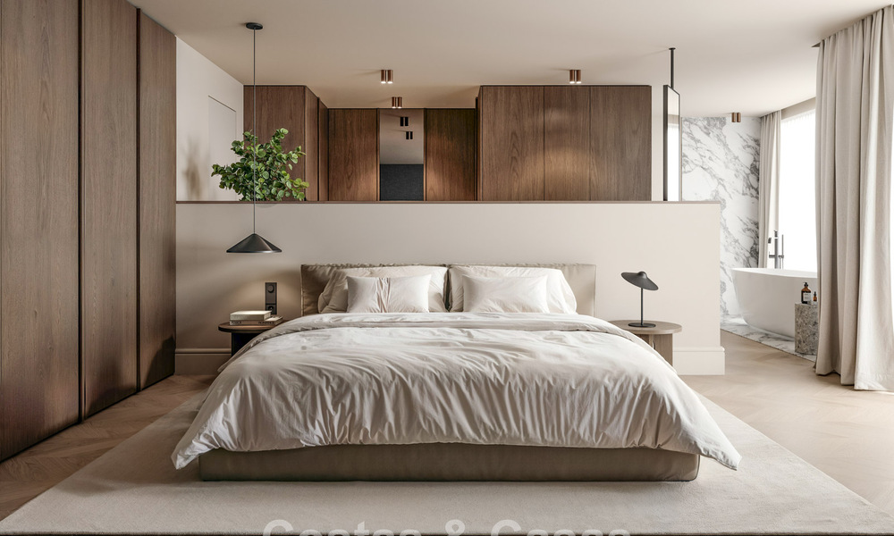 Off-plan luxevilla met panoramisch zeezicht te koop in een omheinde community van Nueva Andalucia, Marbella 779415