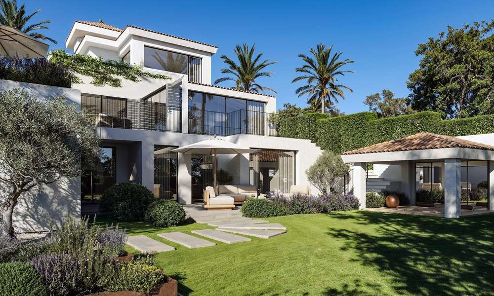 Off-plan luxevilla met panoramisch zeezicht te koop in een omheinde community van Nueva Andalucia, Marbella 779427