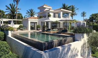 Off-plan luxevilla met panoramisch zeezicht te koop in een omheinde community van Nueva Andalucia, Marbella 779430 