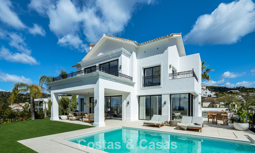Royale villa met luxueus, mediterrane architectuur te koop, grenzend aan de golfbaan in Marbella - Benahavis 779650