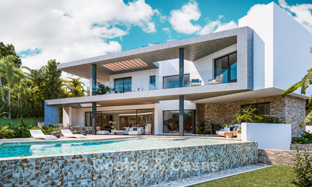 Gesofisticeerde nieuwbouwvilla te koop in een prestigieuze, beveiligde woonwijk op de Golden Mile van Marbella 779914