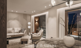 Eersteklas appartement met panoramisch zeezicht te koop in Nueva Andalucia’s golfvallei, Marbella 780260 