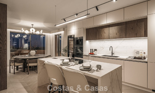 Eersteklas appartement met panoramisch zeezicht te koop in Nueva Andalucia’s golfvallei, Marbella 780305 