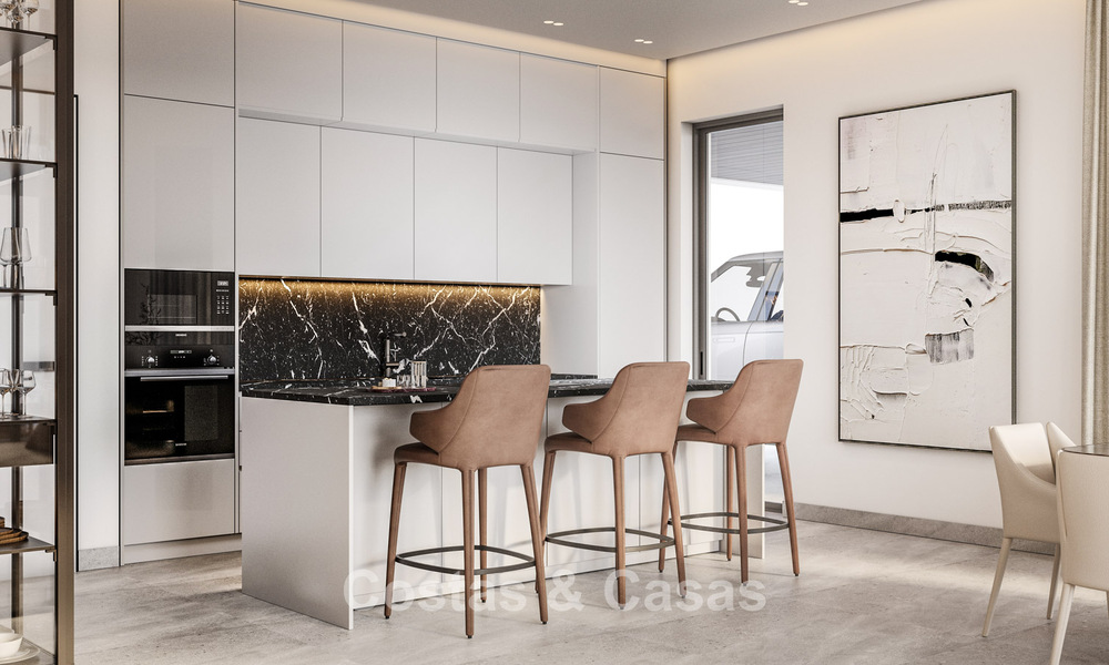 Luxueuze, moderne, off-plan villa’s met onbelemmerd zeezicht te koop in Mijas, Costa del Sol 780085