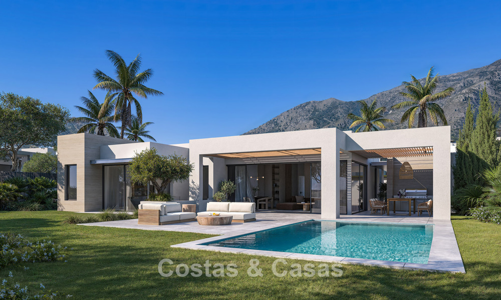 Luxueuze, moderne, off-plan villa’s met onbelemmerd zeezicht te koop in Mijas, Costa del Sol 780093