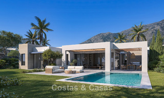 Luxueuze, moderne, off-plan villa’s met onbelemmerd zeezicht te koop in Mijas, Costa del Sol 780093 