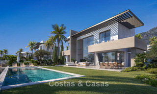 Luxueuze, moderne, off-plan villa’s met onbelemmerd zeezicht te koop in Mijas, Costa del Sol 780094 
