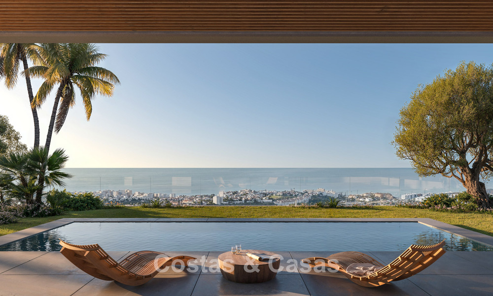 Luxueuze, moderne, off-plan villa’s met onbelemmerd zeezicht te koop in Mijas, Costa del Sol 780097