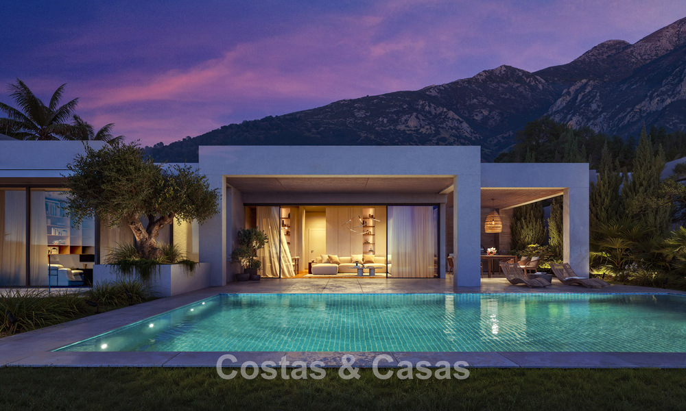 Luxueuze, moderne, off-plan villa’s met onbelemmerd zeezicht te koop in Mijas, Costa del Sol 780099