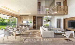 Luxueuze, moderne, off-plan villa’s met onbelemmerd zeezicht te koop in Mijas, Costa del Sol 780104 
