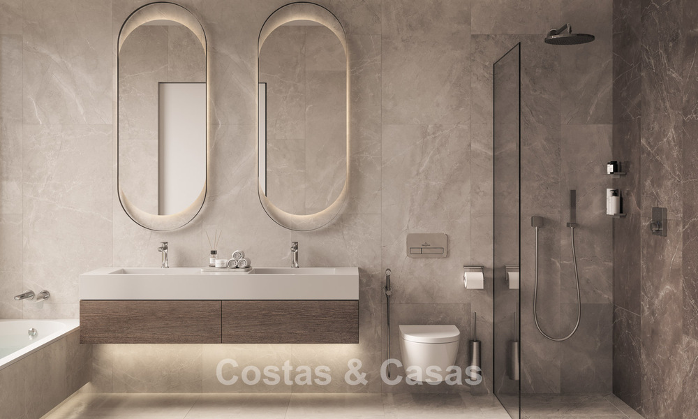 Luxueuze, moderne, off-plan villa’s met onbelemmerd zeezicht te koop in Mijas, Costa del Sol 780106