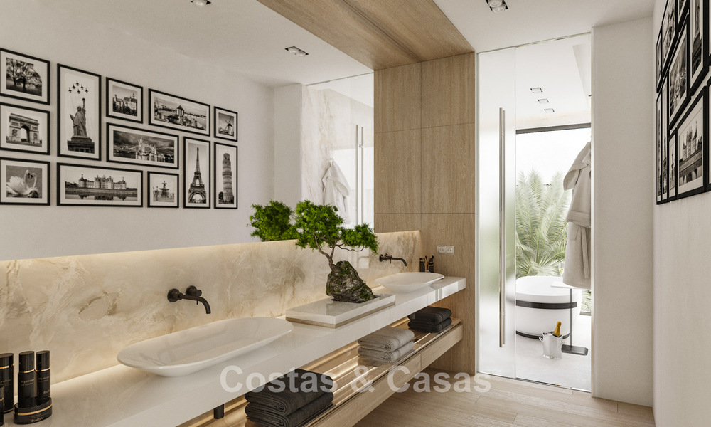 2 gesofisticeerde nieuwbouwvilla’s met zeezicht te koop dicht bij alle voorzieningen op de befaamde Golden Mile van Marbella 780243