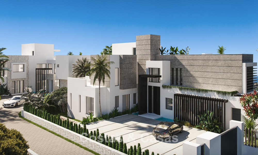 2 gesofisticeerde nieuwbouwvilla’s met zeezicht te koop dicht bij alle voorzieningen op de befaamde Golden Mile van Marbella 780246