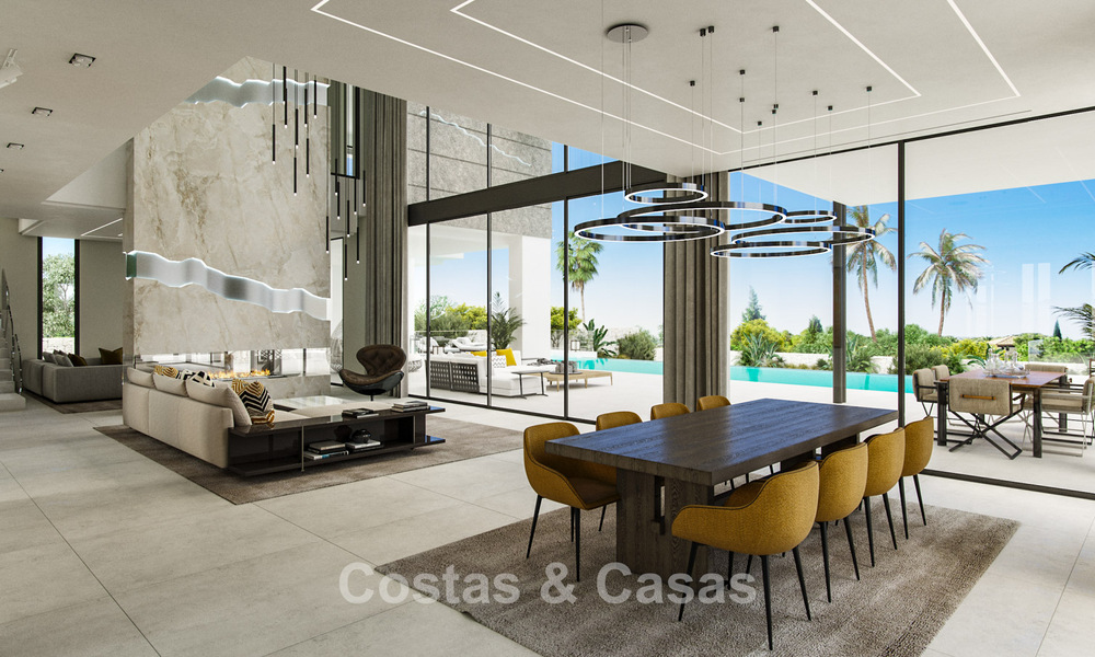 2 gesofisticeerde nieuwbouwvilla’s met zeezicht te koop dicht bij alle voorzieningen op de befaamde Golden Mile van Marbella 780248