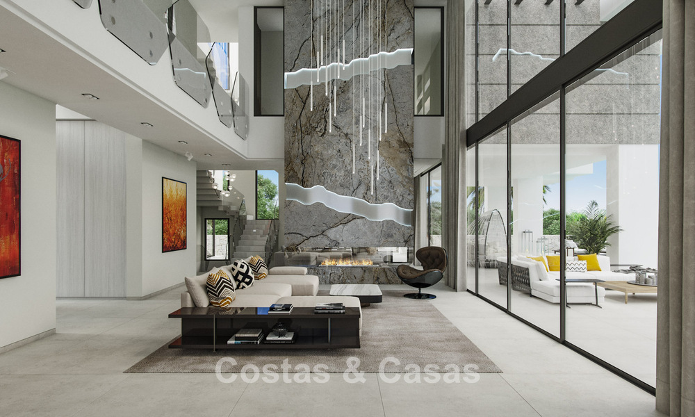 2 gesofisticeerde nieuwbouwvilla’s met zeezicht te koop dicht bij alle voorzieningen op de befaamde Golden Mile van Marbella 780251