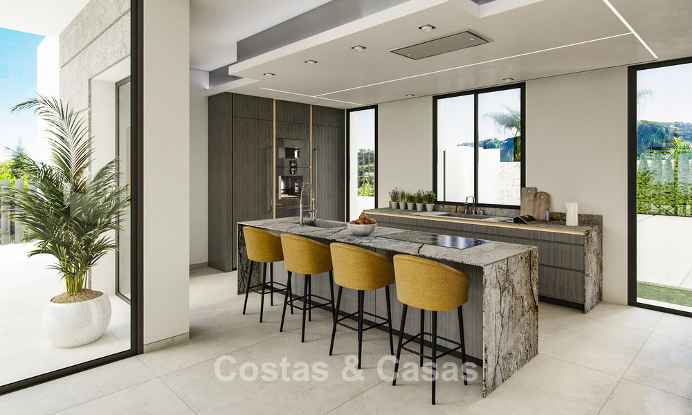 2 gesofisticeerde nieuwbouwvilla’s met zeezicht te koop dicht bij alle voorzieningen op de befaamde Golden Mile van Marbella 780258