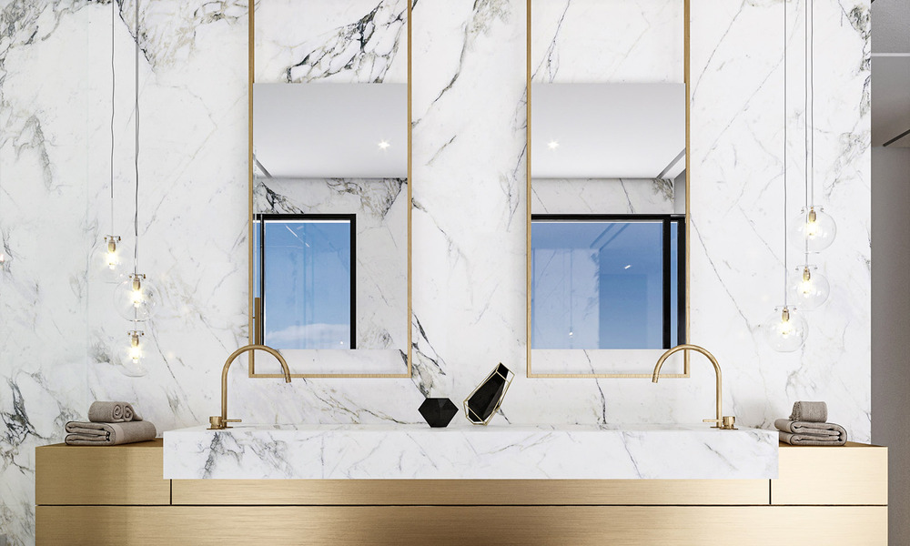 Exclusieve luxevilla met een klasssieke, eigentijdse-Andalusische architectuur te koop in een beveiligde gemeenschap in Benahavis - Marbella 780379