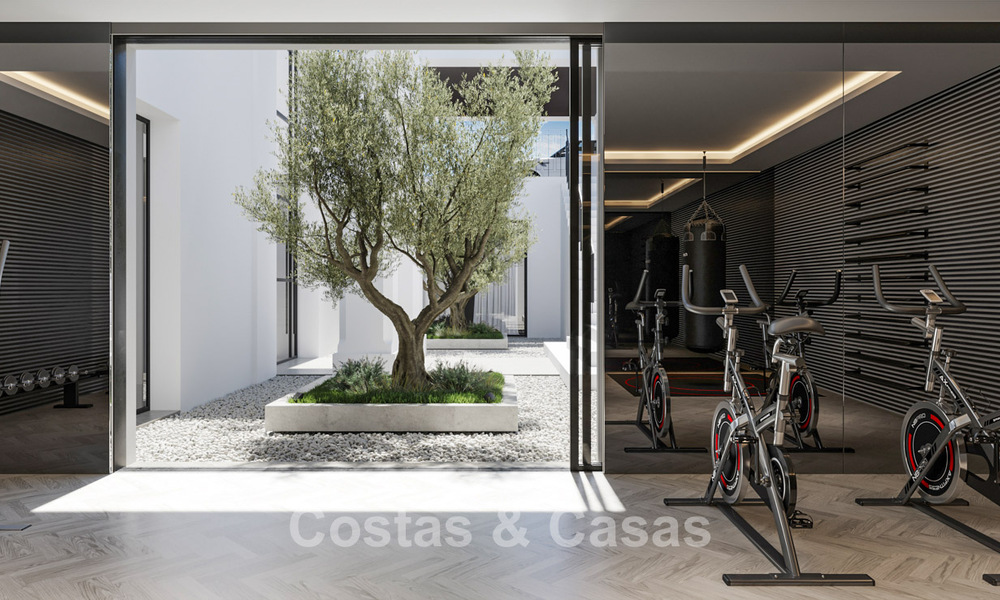 Exclusieve luxevilla met een klasssieke, eigentijdse-Andalusische architectuur te koop in een beveiligde gemeenschap in Benahavis - Marbella 780382