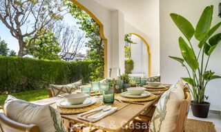 Gerenoveerd 3-slaapkamer tuinappartement op loopafstand van Puerto Banus in Nueva Andalucia, Marbella 780670 