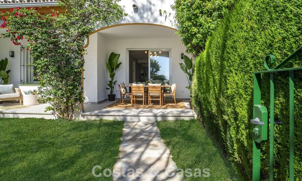 Gerenoveerd 3-slaapkamer tuinappartement op loopafstand van Puerto Banus in Nueva Andalucia, Marbella 780672