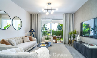 Gerenoveerd 3-slaapkamer tuinappartement op loopafstand van Puerto Banus in Nueva Andalucia, Marbella 780681 