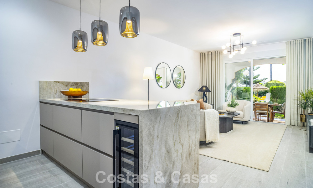 Gerenoveerd 3-slaapkamer tuinappartement op loopafstand van Puerto Banus in Nueva Andalucia, Marbella 780688