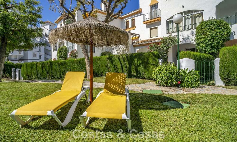 Gerenoveerd 3-slaapkamer tuinappartement op loopafstand van Puerto Banus in Nueva Andalucia, Marbella 780691