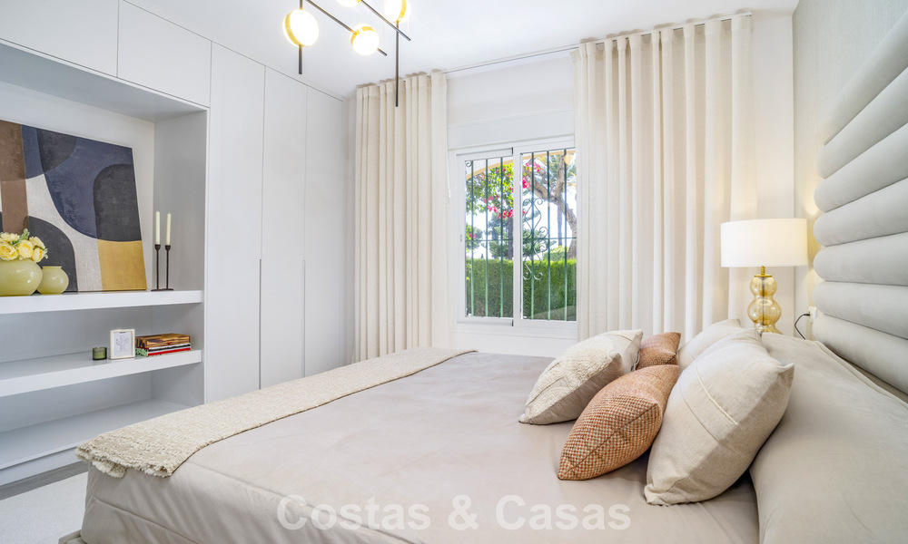 Gerenoveerd 3-slaapkamer tuinappartement op loopafstand van Puerto Banus in Nueva Andalucia, Marbella 780699