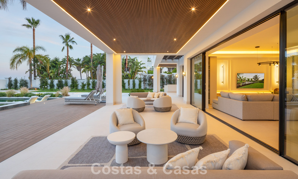 Exclusieve luxevilla met een moderne-Andalusische architectuur te koop met panoramisch zeezicht in Marbella - Benahavis 781172