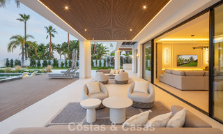 Exclusieve luxevilla met een moderne-Andalusische architectuur te koop met panoramisch zeezicht in Marbella - Benahavis 781172 