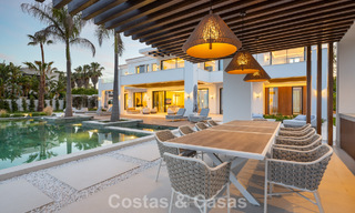 Exclusieve luxevilla met een moderne-Andalusische architectuur te koop met panoramisch zeezicht in Marbella - Benahavis 781174 