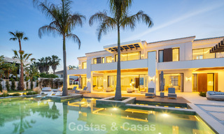 Exclusieve luxevilla met een moderne-Andalusische architectuur te koop met panoramisch zeezicht in Marbella - Benahavis 781177 